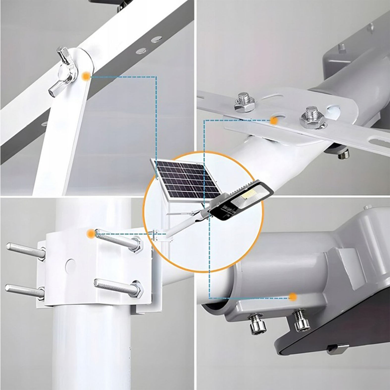 Jaudrs saules enerģijas darbināts apgaismojuma lukturis, krēslas sensors, tālvadības pults, Vögler Professional 600W