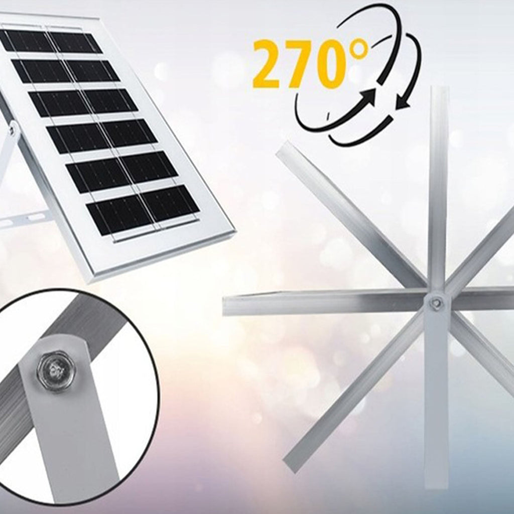 Jaudrs saules enerģijas darbināts apgaismojuma lukturis, krēslas sensors, tālvadības pults, Vögler Professional 2500W