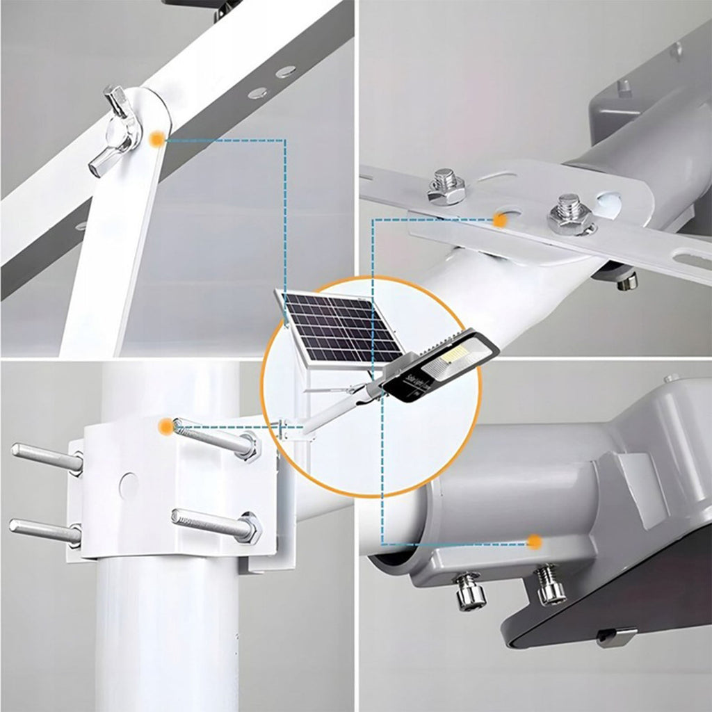 Jaudrs saules enerģijas darbināts apgaismojuma lukturis, krēslas sensors, tālvadības pults, Vögler Professional 600W
